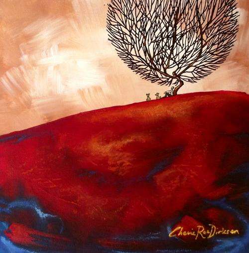 'CHILLING WITH THE DOGS' -- Original Acrylic Painting by SA Artist, Cherie Roe Dirksen --- 254 x 254
