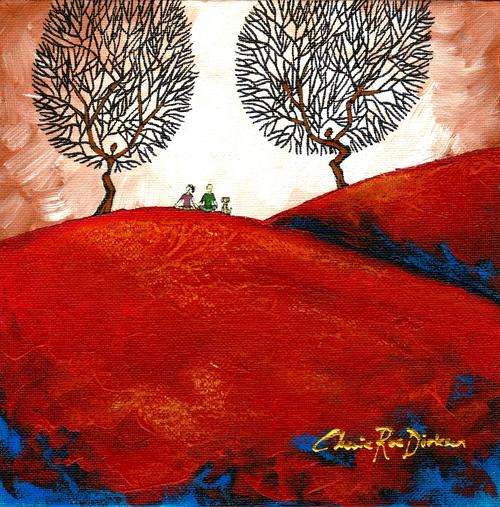 'SITTING UNDER THE TREES' -- Original Acrylic Painting by SA Artist, Cherie Roe Dirksen -- 203 x 203