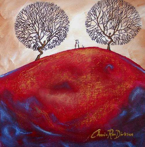 'THE KISS' --- Original Acrylic Painting by SA Artist, Cherie Roe Dirksen --- 254 x 254