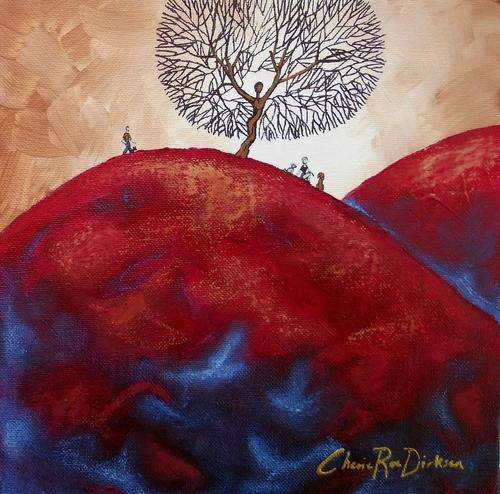 'THE MEETING PLACE' --- Original Acrylic Painting by SA Artist, Cherie Roe Dirksen --- 254 x 254