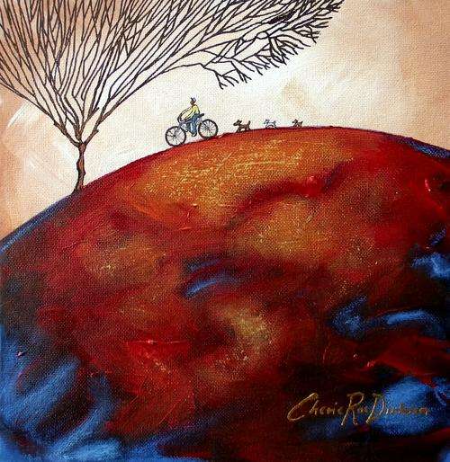 'WAIT FOR ME!' --- Original Acrylic Painting by SA Artist, Cherie Roe Dirksen --- 254 x 254
