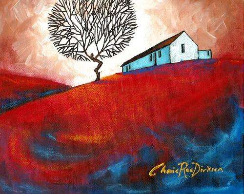 'HOME ON THE HILL' -- Original Acrylic Painting by SA Artist, Cherie Roe Dirksen -- 203 x 254