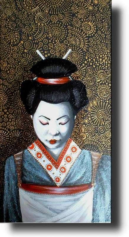 GEISHA - ORIGINAL PAINTING BY CHERIE DIRKSEN
