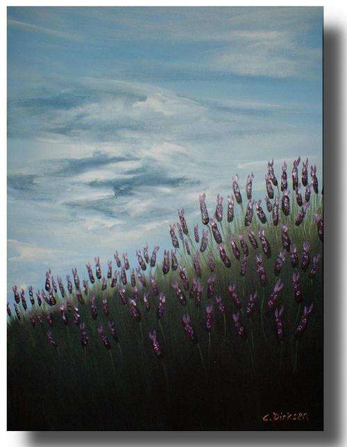 Cherie Dirksen Original - 'LAVENDERS TOUCH THE SKY' - 305mm x 405mm