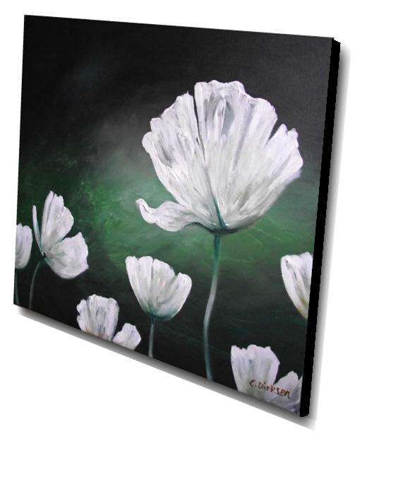 side view of stretched canvas...