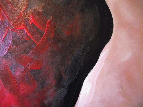 close up detail of painting...