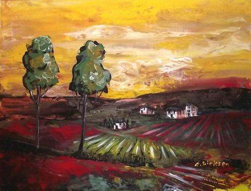 'AUTUMN LANDSCAPE' - Original Painting - 405 x 305