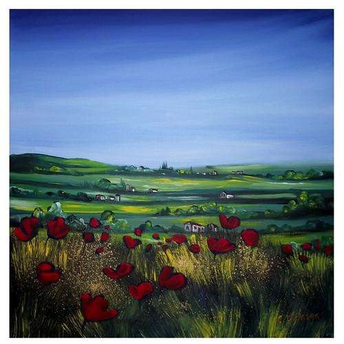 'COUNTRY LIFE II' --- Acrylic on Stretched Canvas --- SA ARTIST --- 405 x 405