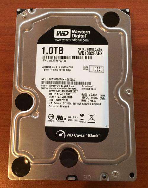 1TB WD - Caviar Black 3.5" Drive