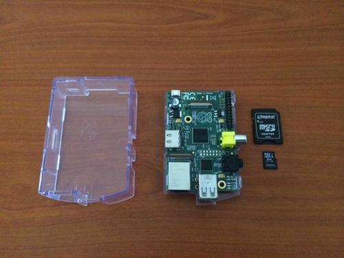 Raspberry Pi Model B, 256MB with Case + SD Card + Power Supply