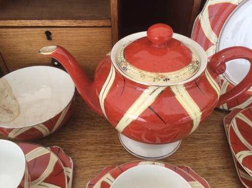 Vintage and rare Cosmos Ware Tea Service