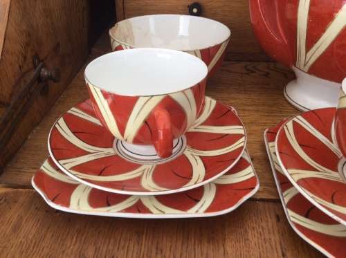 Vintage and rare Cosmos Ware Tea Service