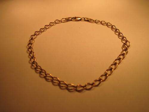 SOLID YELLOW GOLD 9ct Chain (Bracelit)- 190mm.