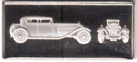 $$$ SILVER BAR (.925 PURE) - "THE CLASSIC CAR MUSEUM COLLECTION" $$$