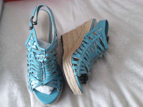 Turquoise Wedges Size 7 from Woolworths