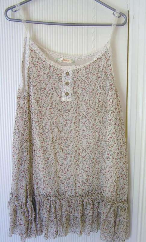 Boho country styled top - size L