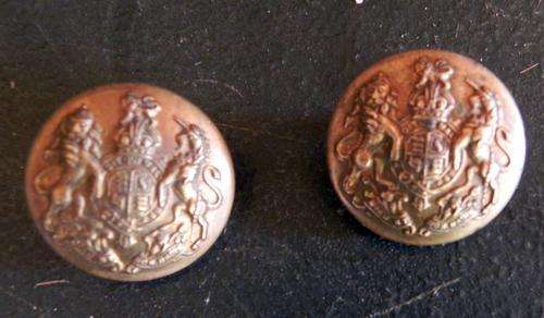 Militaria : British Military General Service Blazer Buttons (1902 - 1954) 2 buttons