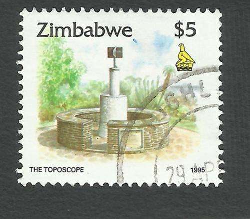 Zimbabwe 1995 $5 Troposcope used