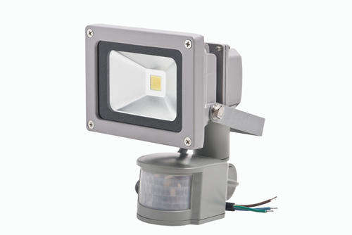 10W Motion Sensor LED Flood Light - Energy Saving, Cool White