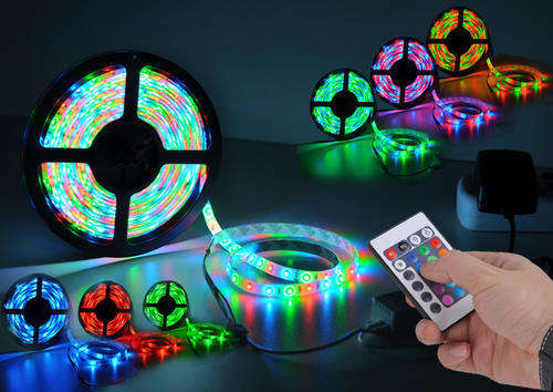 SUPER BRIGHT  5m 300 led RGB flexible light strips + 12V Power Supply