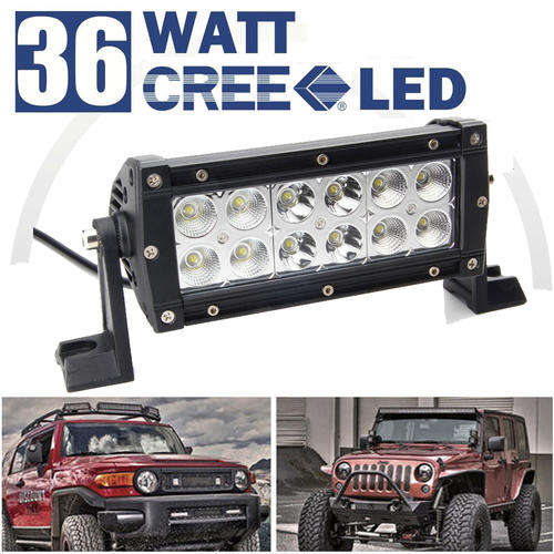 7inch 36W Cree Led Work 4X4 Light Bar S/F COMBO Off-road Driving Lamp Boat Truck