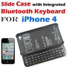 iPhone 4 / 4s Bluetooth keyboard case - Slideout keyboard