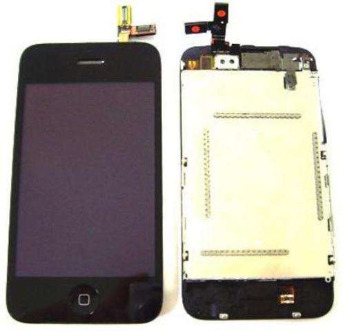 iPhone 3Gs Digitizer Touchscreen + LCD Sub Assembly with Home Button & Speaker etc
