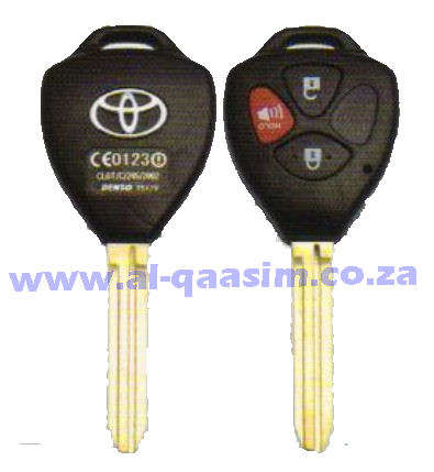 Toyota 3 Button Replacement key Casing for Fortuner / Hilux