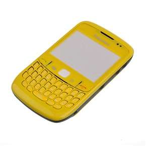 Blackberry Curve 8520 High Grade Housing Complete with switches and contacts and LED - Sunset Yello