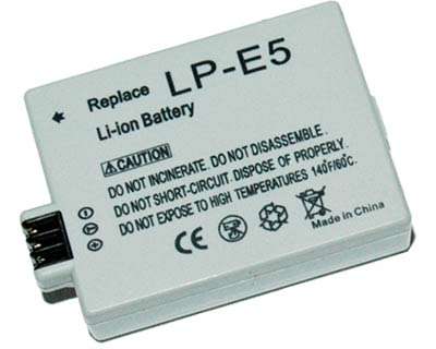 CANON DSLR Rechargeable battery for LP-E5 - EOS Digital Rebel Xsi T1i XS EOS 450D 500D 1000D