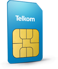 Telkom Mobile Internet Sim Cards 100MB Per month X 12 Month. Once Off R18