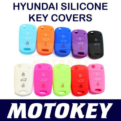 Hyundai i20 / i30 / iX35 / Elantra / Accent Flip Key Silicone Covers - 10 Color Choice