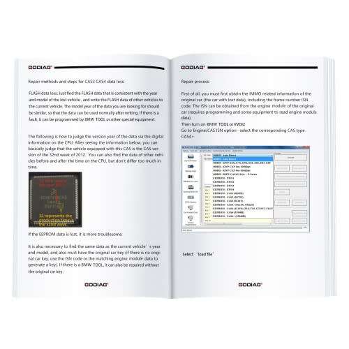 GODIAG Key Tool Plus Practical Instruction 1&2 Two Books - Auto Locksmith Course