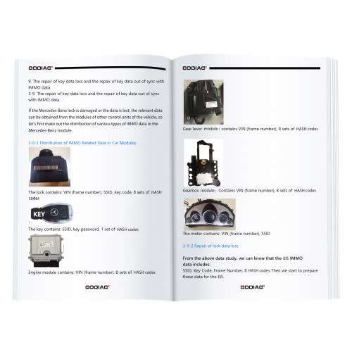 GODIAG Key Tool Plus Practical Instruction 1&2 Two Books - Auto Locksmith Course