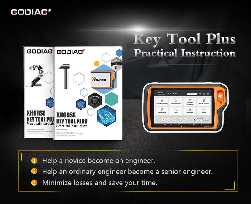 GODIAG Key Tool Plus Practical Instruction 1&2 Two Books - Auto Locksmith Course