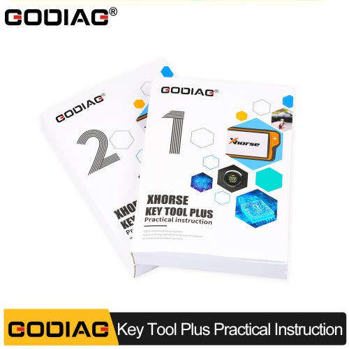 GODIAG Key Tool Plus Practical Instruction 1&2 Two Books - Auto Locksmith Course