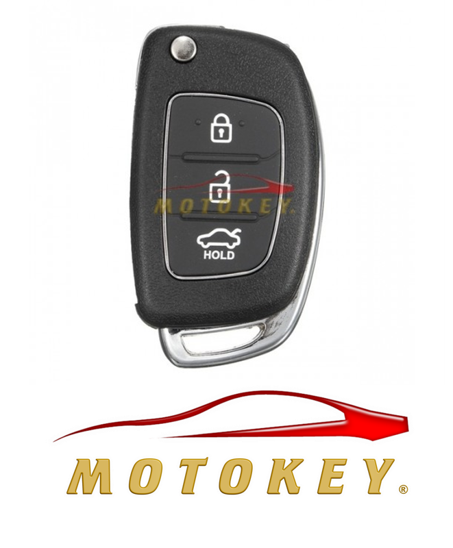 Hyundai 3 Button Flip Key Casing