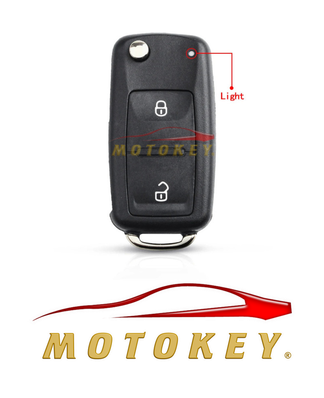 VW Amarok 2 Button Flip Key Case MK6