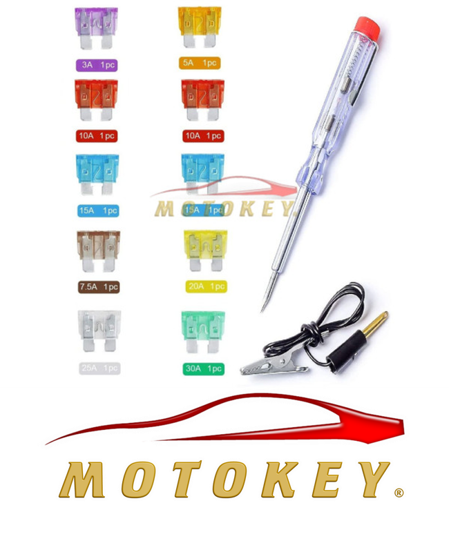 11pcs Automotive Fuse And Tester Light Set