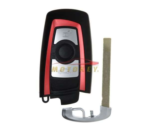 BMW F-Series 3 Button Smart Key Case - Red Trim