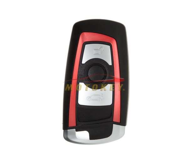 BMW F-Series 3 Button Smart Key Case - Red Trim
