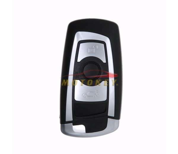 BMW F-Series 3 Button Smart Key Case - Silver Trim