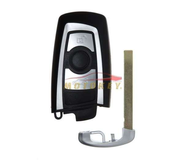 BMW F-Series 3 Button Smart Key Case - Silver Trim