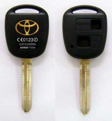 Toyota 2 Button Replacement key with Casing for Camry - Corolla - RunX - Yaris - Auris