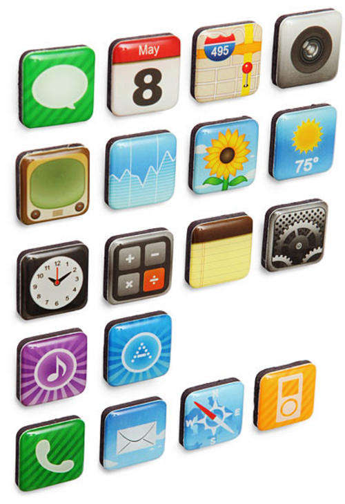 iPhone Style 18 App Fridge Magnet set - iPhone your Fridge