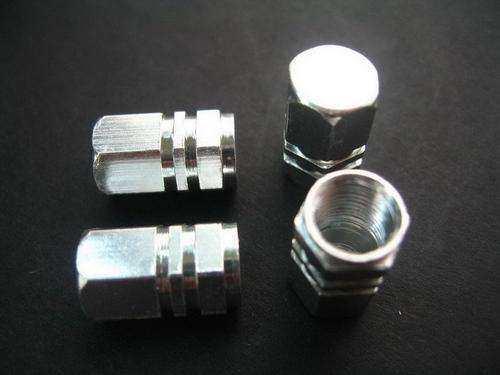 Tyre sports Valves - Silver, Red and Blue