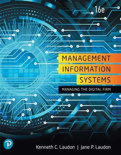 Management Information Systems - Managing The Digital Firm