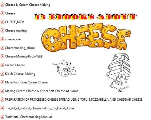 13 ebooks about cheese