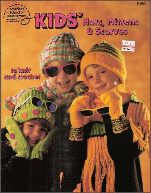 ASN - 1080 - Kids Hats, Mittens & Scarves Booklet