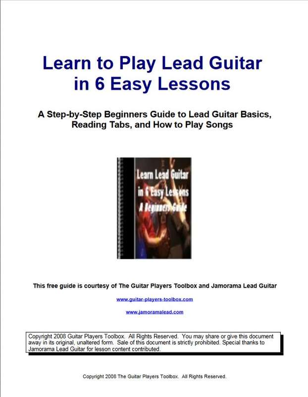 6 Part Beginners Lead Guitar Course - Part One - Lead Guitar Lesson Guide